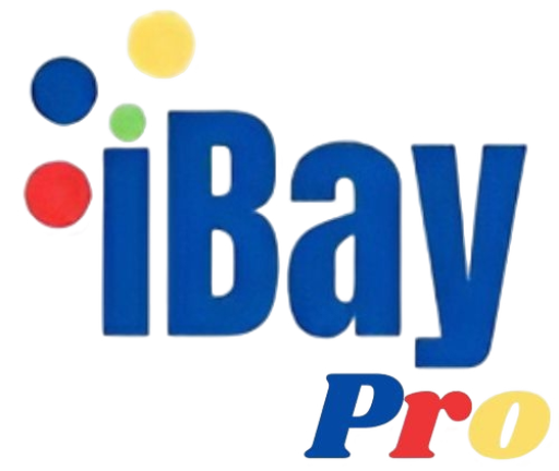 ibay pro furniture marketplace logo - eBay-inspired orange, blue, and yellow design | Modern home decor and affordable style