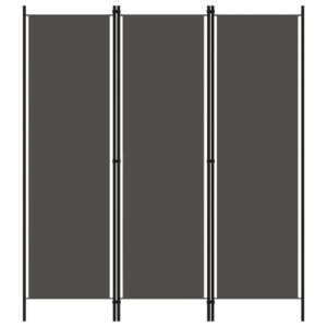 Modern Contemporary Anthracite 3-Panel Room Divider – Modern Privacy & Partition