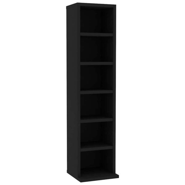 Elegant Black CD Cabinet - Stylish & Durable Music Storage Solution for Home & Office