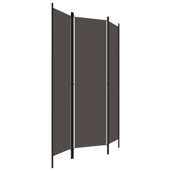 Modern Contemporary Anthracite 3-Panel Room Divider – Modern Privacy & Partition