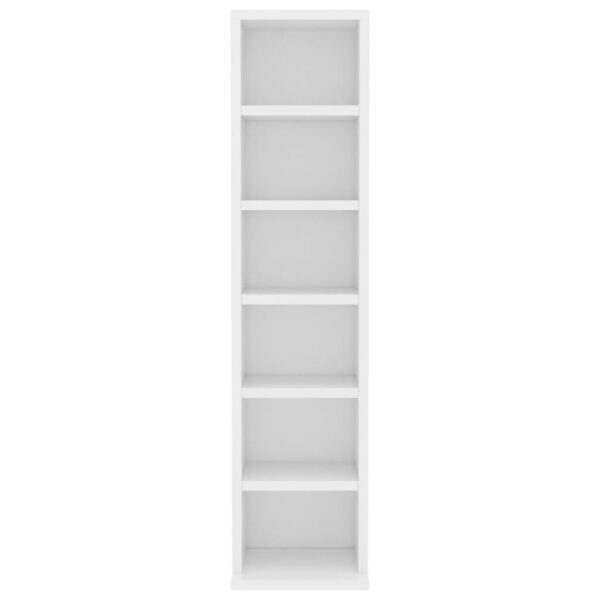 Elegant White CD Cabinet - Stylish & Durable Music Storage Solution for Home & Office