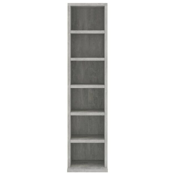 Elegant Concrete Grey CD Cabinet - Stylish & Durable CD Storage Solution for Home & Office