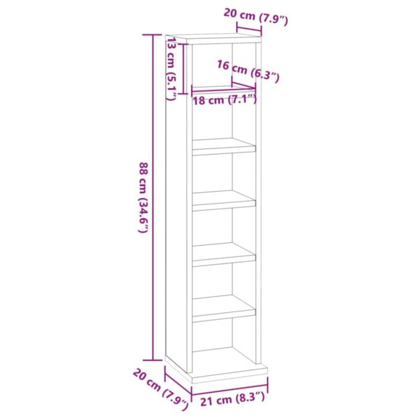 Elegant White CD Cabinet - Stylish & Durable Music Storage Solution for Home & Office